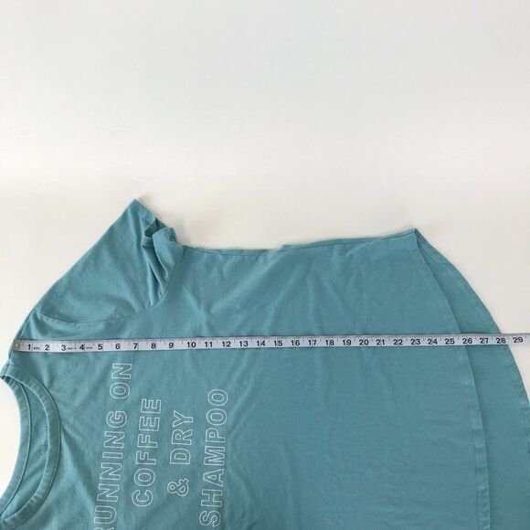 Lane Bryant "Running on Coffee" Tee Women's Plus 18/20 Stretch Knit Crew Neck - Picture 7 of 8